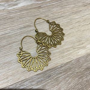 Gold Dangling Earrings